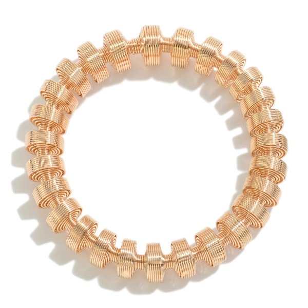 Wholesale tapered Stretch Coil Bracelet D