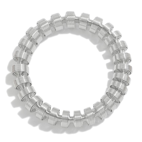 Wholesale tapered Stretch Coil Bracelet D