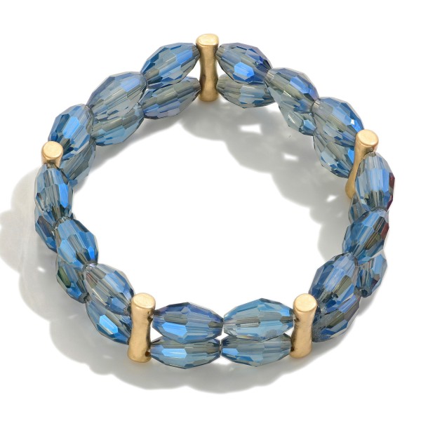 Wholesale two Strand Faceted Beaded Bracelet D