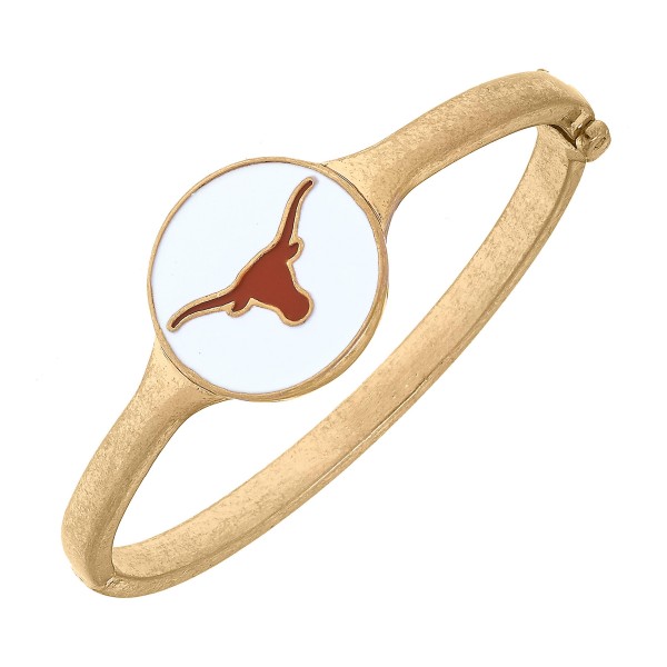 Wholesale nCAA Officially Licensed Enamel Hinge Bangle Bracelet Canvas NCAA Offi