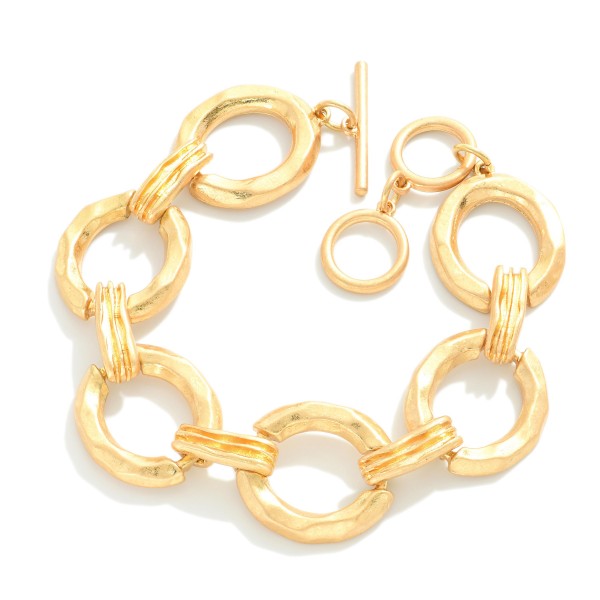 Wholesale hollow Metal Chain Link T Bar Bracelet D