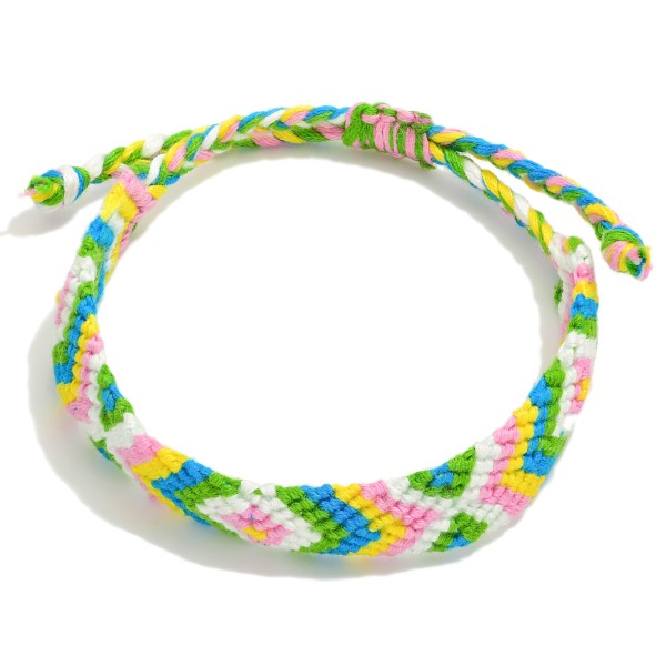 Wholesale adjustable Multi Colored Friendship Bracelet Adjustable One Fits Most