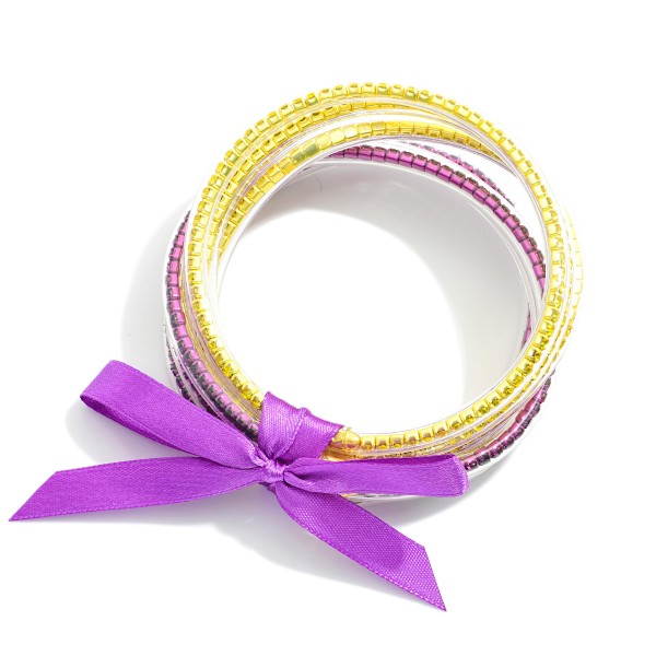 Wholesale rhinestone Jelly Bangle Bracelet Stack Bow Accent D