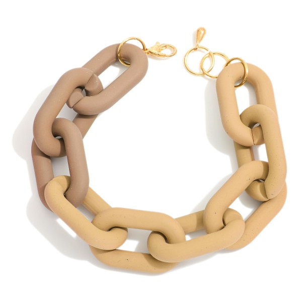 Wholesale chunky Matte Chain Link Bracelet D