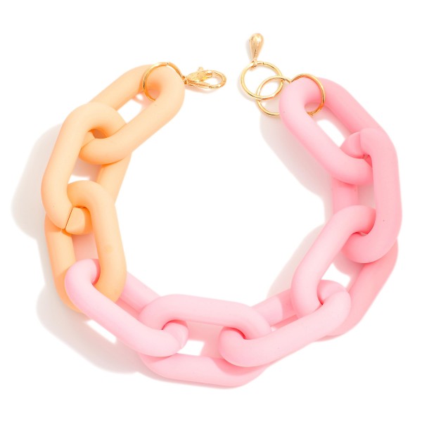 Wholesale chunky Matte Chain Link Bracelet D