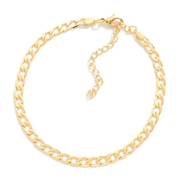 Wholesale curb Chain Link Bracelet L Extender L k Gold Hypoallergenic Made Brazi