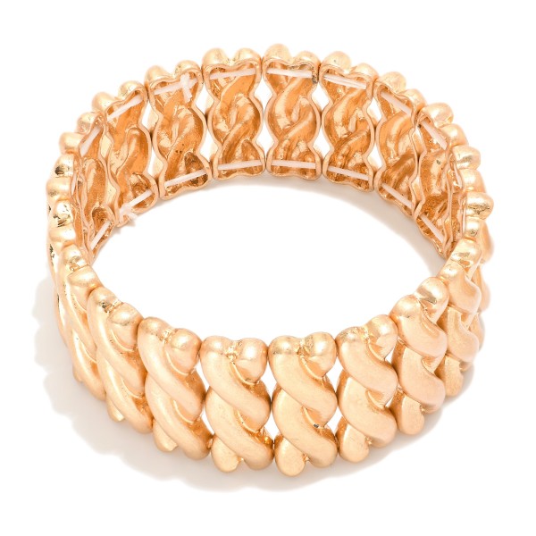 Wholesale twisted Metal Stretch Bracelets D