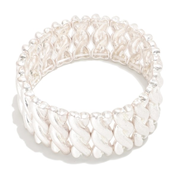 Wholesale twisted Metal Stretch Bracelets D