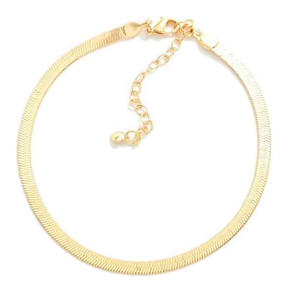 Wholesale herringbone Chain Link Bracelet L Extender L k Gold Hypoallergenic Mad