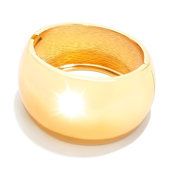 Wholesale metal Chunky Tapered Hinge Bangle Bracelet D