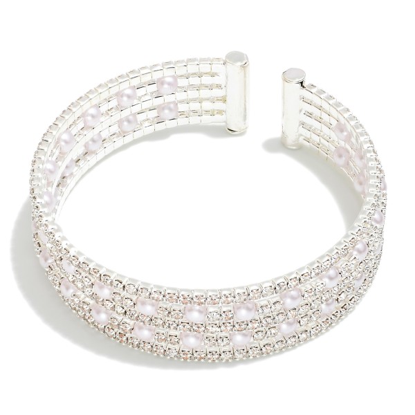 Layered Cubic Zirconia Bangle Bracelet

- Approximately 2.5" D

