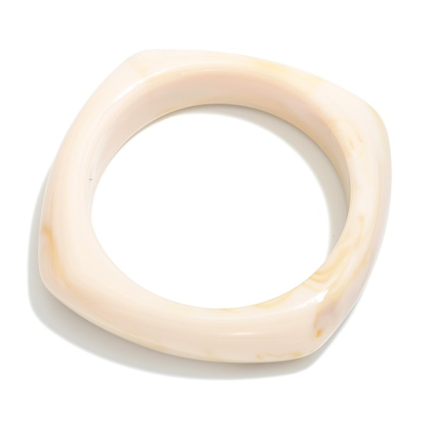 Marble Acetate Bangle Bracelet 

- Approximately 2.5" D 