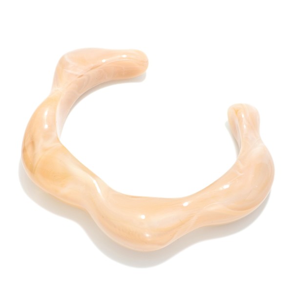 Marble Acetate Bangle Bracelet

- Approximately 3." D

