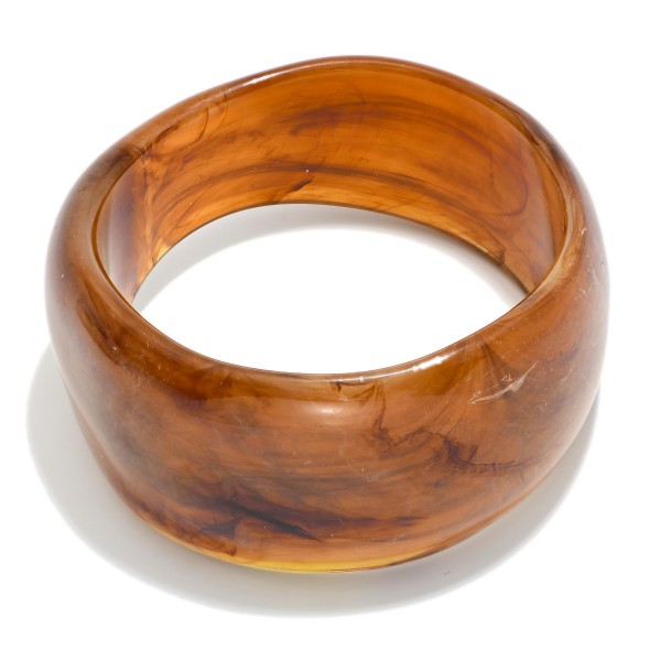 Acrylic Marble Bangle Bracelet

- Approximately 2.25" D

