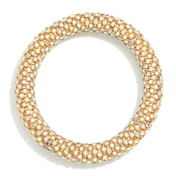 Rhinestone Studded Stretch Bracelet 

- Approximately 2.25" D