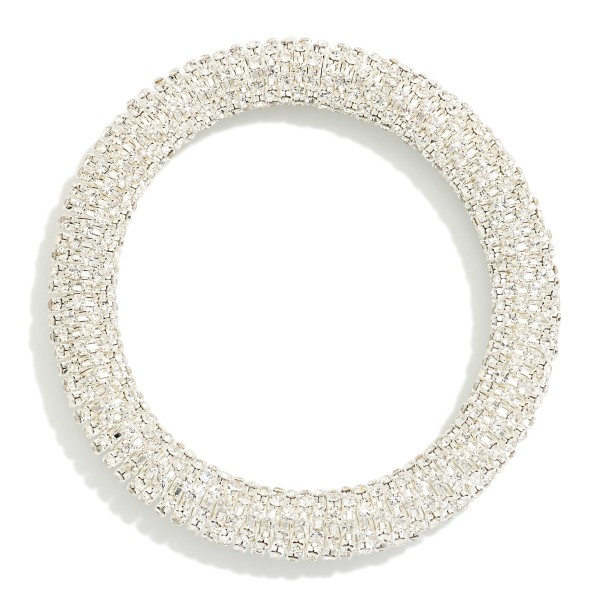 Rhinestone Studded Stretch Bracelet 

- Approximately 2.25" D