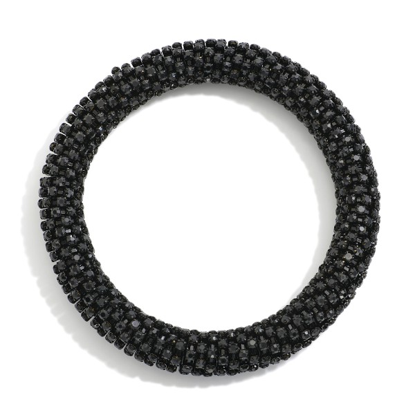 Rhinestone Studded Stretch Bracelet 

- Approximately 2.25" D