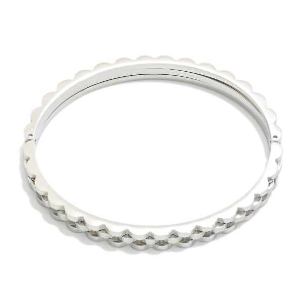 Jubilee Chain Link Bangle Bracelet

- Stainless Steel
- Approximately 2.25" D