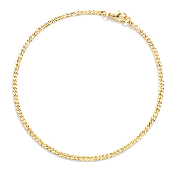 Flat Chain Bracelet 

- Gold Filled
- Approximately 3.75" D