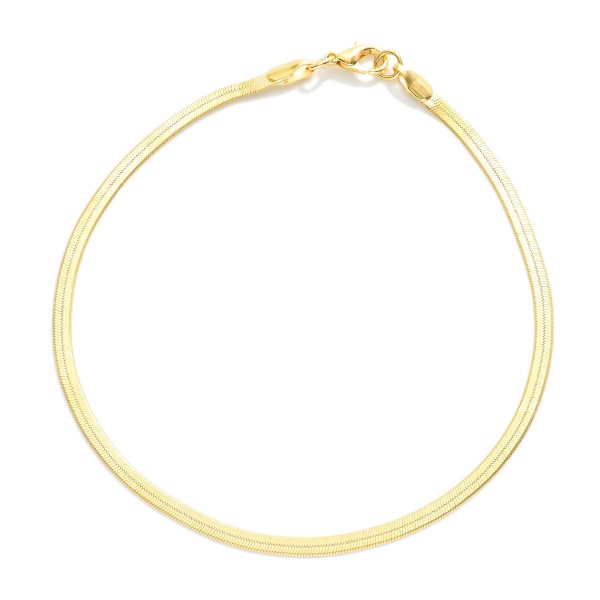 Herringbone Chain Link Bracelet  

- Gold Filled 
- Approximately 4.5" D