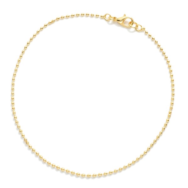 Ball Chain Bracelet 

- Gold Filled
- Approximately 4.5" D