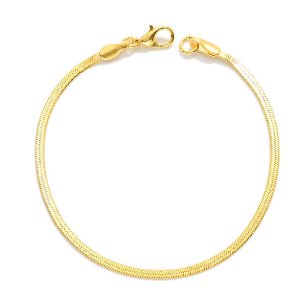 Herringbone Chain Bracelet 

- Gold Filled
- Approximately 3.75" D