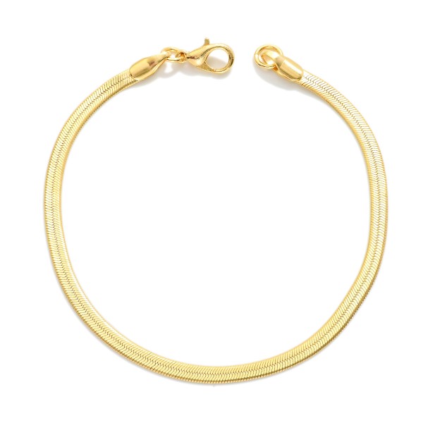 Herringbone Chain Bracelet 

- Gold Filled
- Approximately 3.25" D