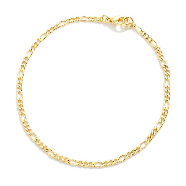 Figaro Chain Bracelet 

- Gold Filled
- Approximately 3.75" D
