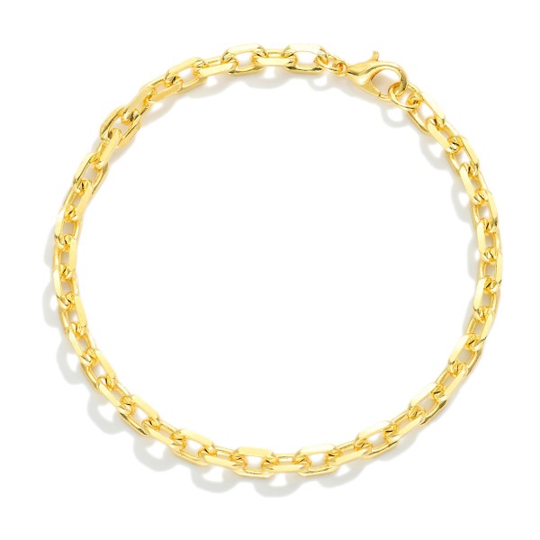 Chain Link Bracelet 

- Gold Filled 
- Approximately 3.25" D