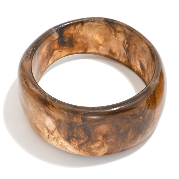 Marbled Acetate Bangle Bracelet 

- Approximately 2.5" D