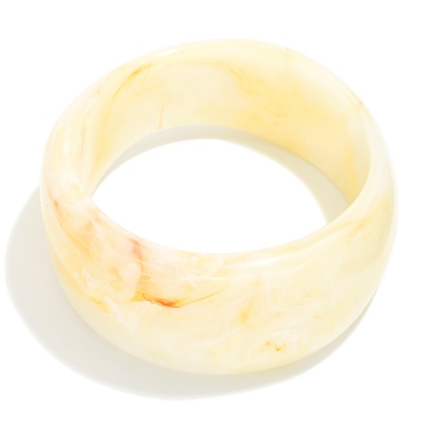 Marbled Acetate Bangle Bracelet 

- Approximately 2.5" D