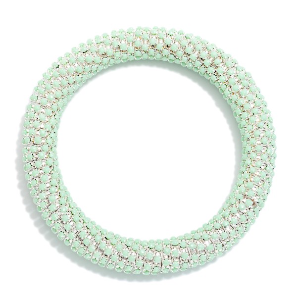 Studded Spring Stretch Bracelet 

- Approximately 2.5" D