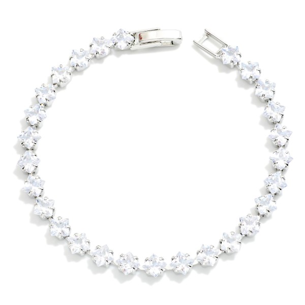 Cubic Zirconia Tennis Bracelet

- Approximately 3.5" D