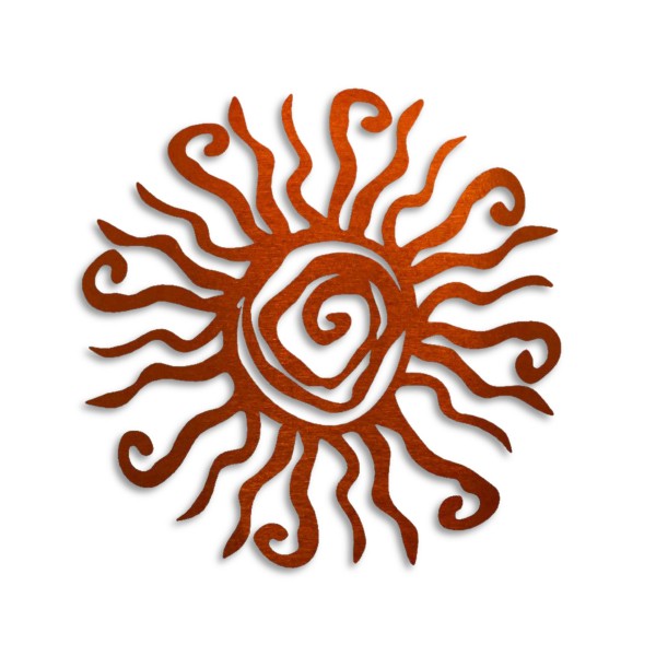 Wholesale wacky Sun Metal Wall Art Gauge Powder Steel Weather Proof Made USA Str