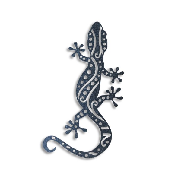 Gecko Metal Wall Art


- 18 Gauge Powder Coated Steel
- Weather Proof
- 100% Made in the USA
- Strategically Placed Mounting Holes For Easy Placement
- Approximately 18" Wide