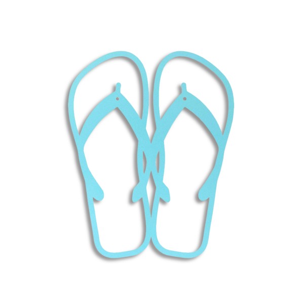Wholesale flip Flop Metal Wall Art Gauge Powder Steel Weather Proof Made USA Str
