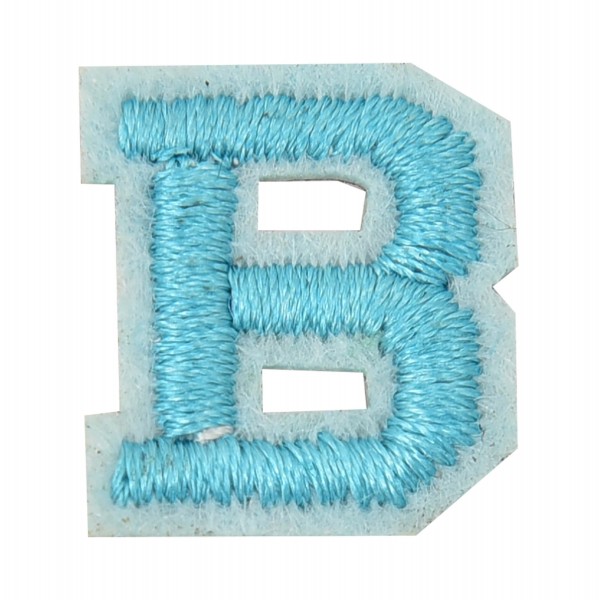 Wholesale small Embroidered Initial Patch M Adhesive Back Quick Application Sew