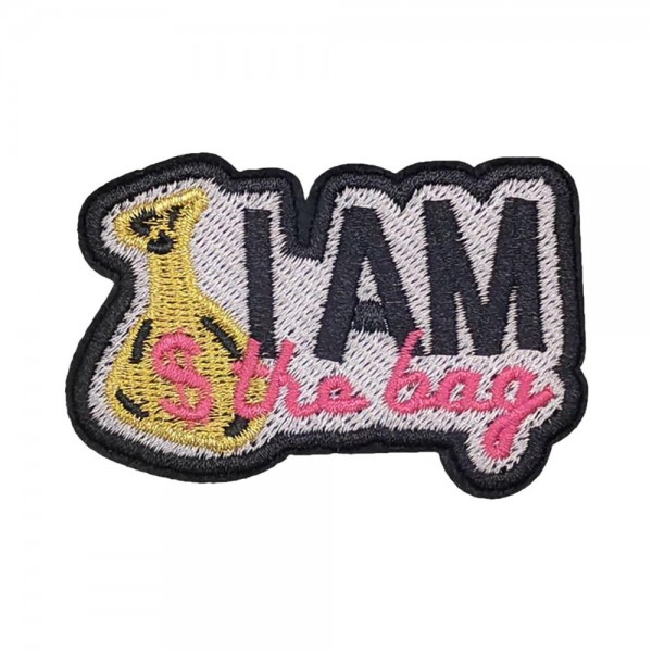 Embroidered 'JAM the bag' Money Bag Patch

- Approximately 3" L
- Iron-On / Sew-On Application