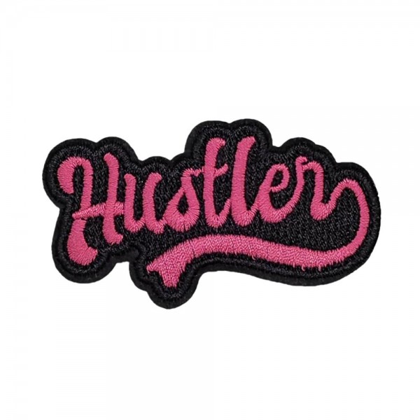 Wholesale embroidered Hustler Patch L Iron Sew Application