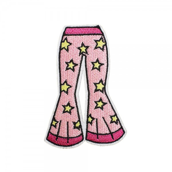 Wholesale embroidered Star Bell Bottoms Patch L Iron Sew Application