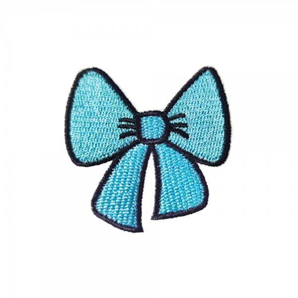 Wholesale embroidered Bow Patch L Iron Sew Application