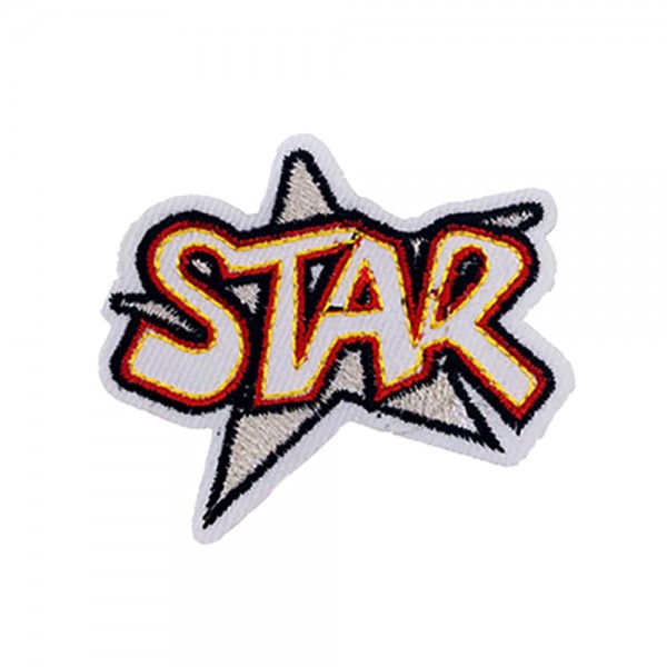 Embroidered 'STAR' Patch

- Approximately 2.25 "L
- Iron-On / Sew-On Application