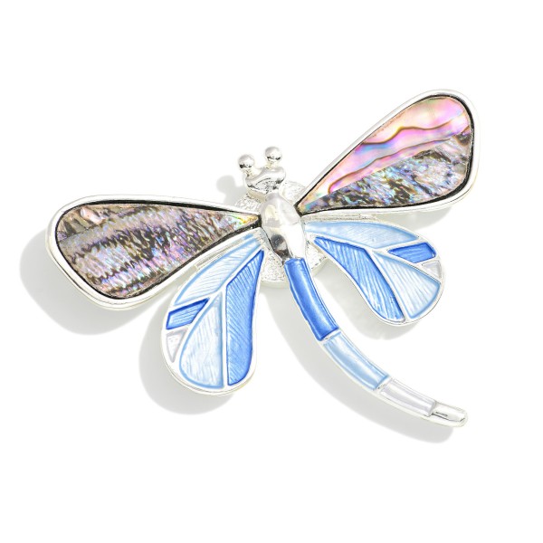 Resin Dragonfly Brooch Pin 

- Approximately 2" L 
- Magnetic Pin 