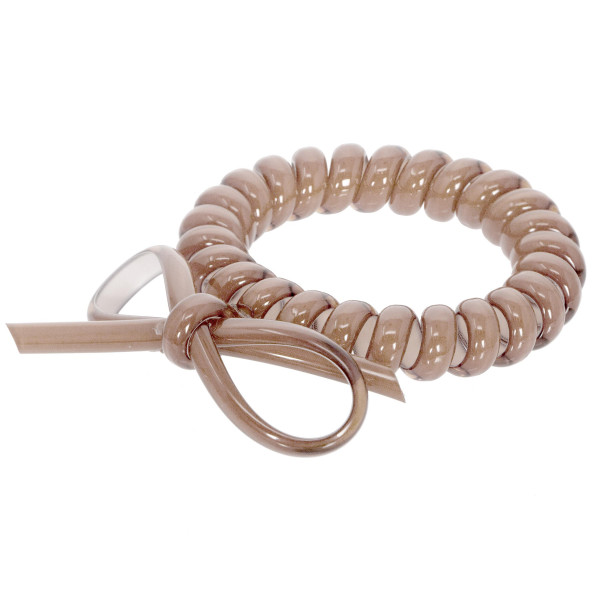 Wholesale telephone cord hair tie bow detail