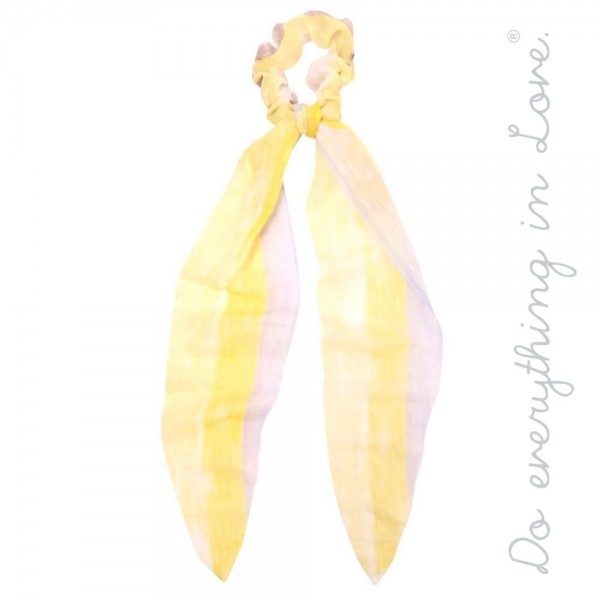 Wholesale do everything Love brand lightweight sheer stripe hair scarf scrunchie