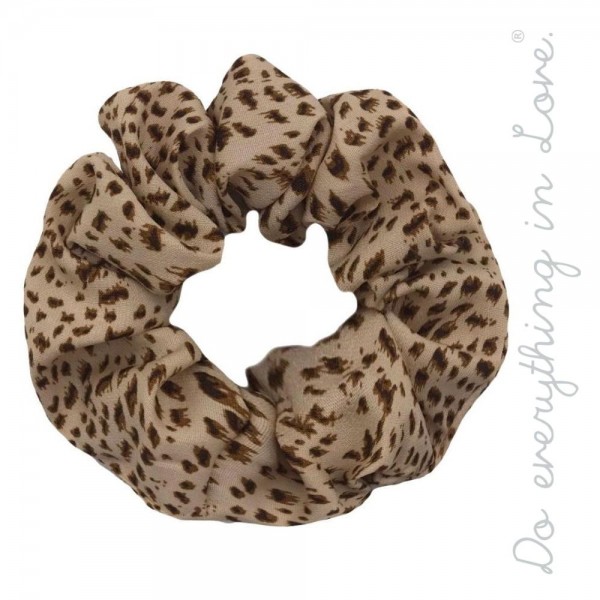 Do everything in Love brand leopard print hair scrunchie.

- One size
- 100% Polyester