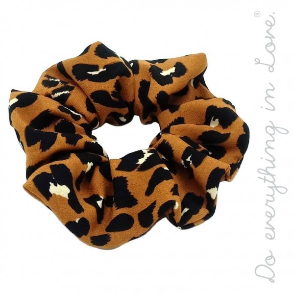 Do everything in Love brand leopard print hair scrunchie.

- One size
- 100% Polyester