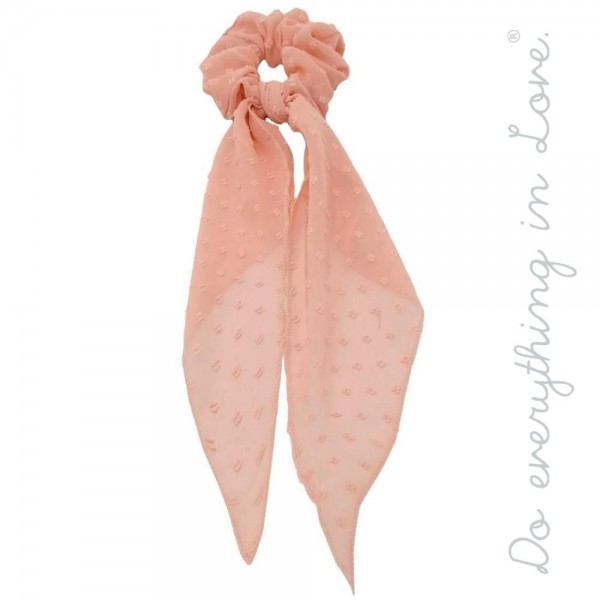 Wholesale do everything Love brand sheer swiss dot hair scarf scrunchie One L Po