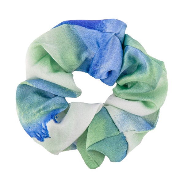 Silky Tie-Dye Hair Scrunchie.

- One size fits most
- 100% Polyester