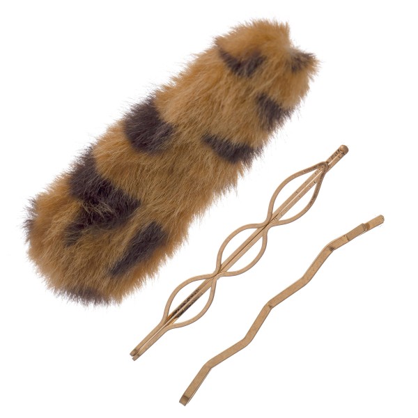 Wholesale faux Fur Animal Print Hair Clip Accessory Set PC Per Set Fur Animal Pr